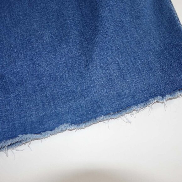 J. Jill Women's Wide Leg Crop Jeans Size 26W Blue Raw Hems Mid Rise Denim - Picture 8 of 8